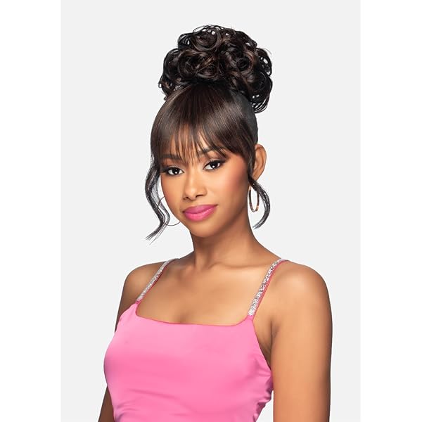Amazon.com : Mane Concept Synthetic Hair Bang Bun YellowTail